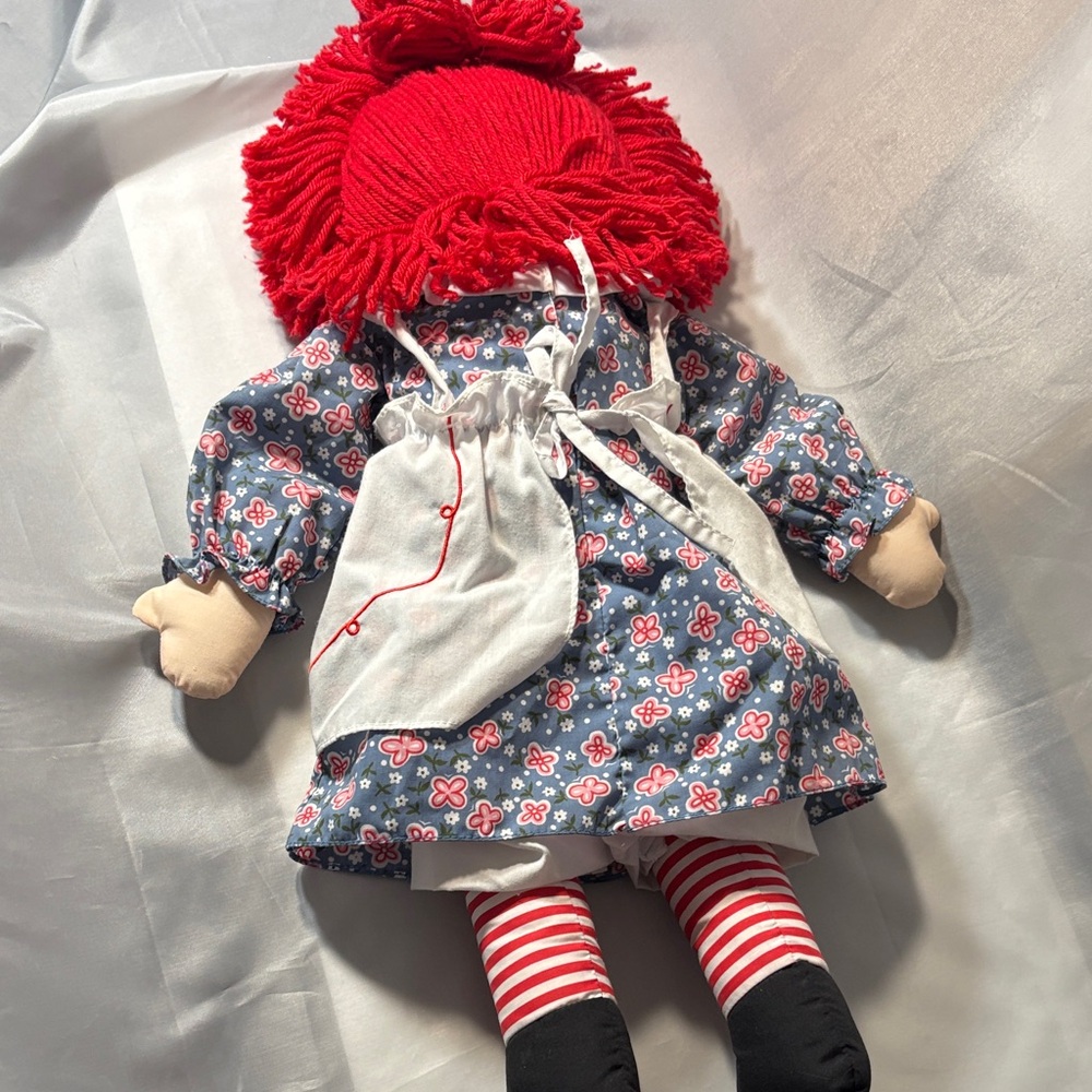 Raggedy Ann and Andy Dolls with Red Hair 80th and 85th birthday 25 inches tall - Picture 8 of 16